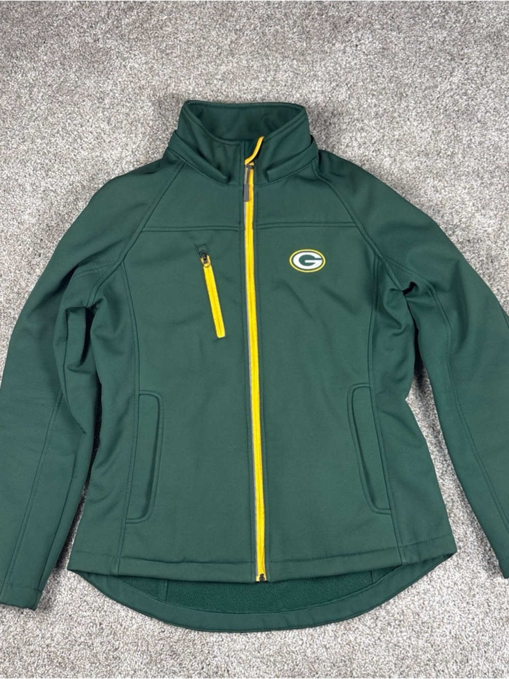 NFL Green Bay Packers Women's Full Zip Jacket Detachable Hood Size Small - Picture 3 of 7